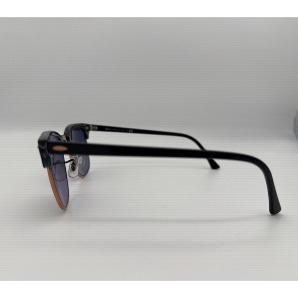 Ray Ban RB3016‎ Clubmaster Fleck Sunglasses Grey Green Gradient Gold trim main image 5